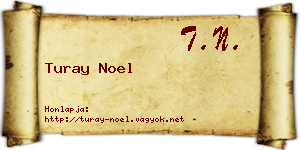 Turay Noel névjegykártya